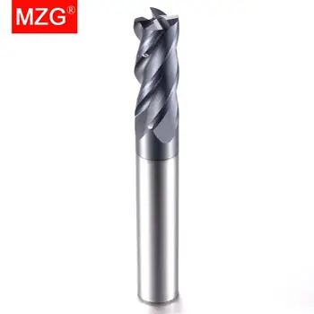 MZG Prelungi End Mill 100L de Tăiere HRC55 4 Flaut 4mm 6mm 10mm 12mm-Aluminiu-Cupru Prelucrare freze Tungsten din Oțel