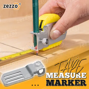 Măsură De Bandă Marker Fix Bandă De Măsurare Clip Măsură De Precizie Instrumentul De Trasare Creion Colț Clemă Flexibilă Conducător Marker