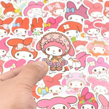NOI 50pcs Kawaii Hello Kitty Melodia Mea Kuromi Cinnamoroll Pompompurin Puțin Twin Star Sanrio Serie Anime Autocolante Jucarii Copii