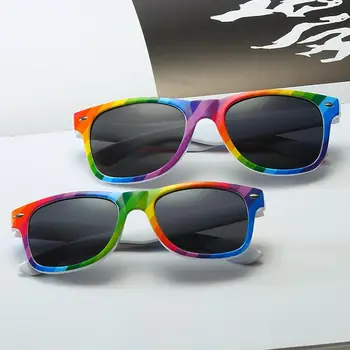 Noi Colorate ochelari de Soare Femei Barbati Brand Designer de Moda Oval Copii Ochelari de Soare Fete Baieti Ochelari de Nuante Ochelari de Protecție UV 1
