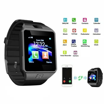 Noi DZ09 Ceasuri Inteligente Răspunde la Apel de Sprijin TF SIM Monitor Somn Smartwatch Fitness Tracker de Control de la Distanță Camera Pentru Android IOS 4