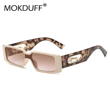 Noul Dreptunghi ochelari de Soare Femei de Moda de Lux de Brand Designer de Pătrat Ochelari de Soare Barbati Clasic Leopard Punk Ochelari Nuante UV400