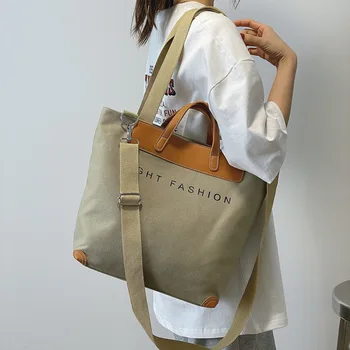 Nouă femei sac de umăr, sac de panza messenger bag de mare capacitate canvas tote bag