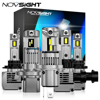 NOVSIGHT N56 H7 Super Luminoase Becuri H4 LED H8 H9 H11 9005 9006 HB3 HB4 H1 90W 20000LM 6500K Canbus Mini Masina de Dimensiuni Becurile Farurilor 0