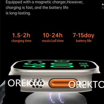 OREKTO en-Gros Bluetooth Ceas Inteligent 173 Sport Moduri de Bărbați Z59 Ultra rezistent la apa IP68 Smartwatch Seria 8 Femei pentru Android ios 3