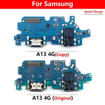 Original USB Port de Încărcare microfon Microfon Conector Dock Bord Cablu Flex Pentru Samsung Galaxy A13 4G A135 A135F Piese de schimb