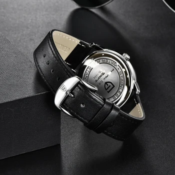 PAGANI DESIGN de Brand de Afaceri de Moda Ceas de Lux Cuarț Ceas de mână rezistent la apa 100M Casual din Piele Calendar Ceas Pentru Barbati Reloj 2