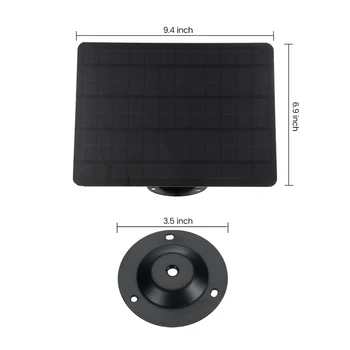 Panou Solar Set 10W Siliciu Monocristalin de Monitorizare Solare Fotovoltaice Panou Fixat Pe Perete Cu 3m Android Încărcare Cap 4