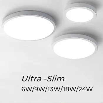 Patrat /Rotund LED Lumini Plafon de Mișcare PIR Senzor Inteligent de Iluminat Acasă AC220V 110V 18W 24W 36W Lampa de Tavan Pentru Camera Holuri 5