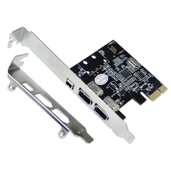 PCI-E 1X la 16X 1394 DV Card de Captura Video Cu 6 pini la 4 pini Adaptor Firewire 4 Port Accesorii Suport de dropshipping Fierbinte de vânzare 0