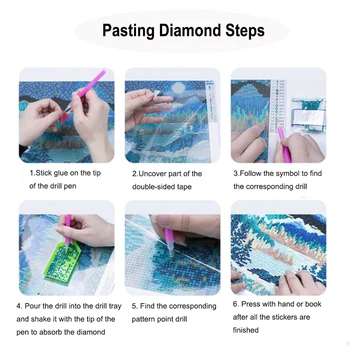 Peisaj 5D DIY Diamant Pictura Kit Pictura in Ulei Peisaj Cruce cu Diamante Broderie Tablou Plin de Diamante Mozaic Decor Acasă Cadou 5