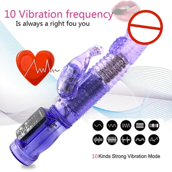 Penis artificial Vibrații Masaj Stick pentru Femei Baterie Vibrează Penetrarea Vaginala si Clitoridiana Masaj Vibrator pentru Femei Produse pentru Adulți