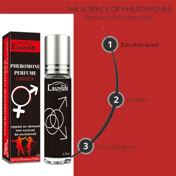 Pentru adulți Parfum cu Feromoni pentru Femei Barbati Tentația de Flirt Fermecător Atracție Solid Usoara Aroma de Lungă Durată, Datând de Parfum 10 ml 3