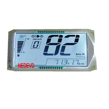 Personaliza vehicul electric LCD metru 48v-120v Voltmetru vitezometru o linie vina trei fișiere pentru plumb-acid baterie