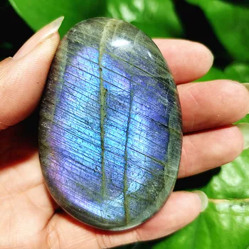 Piatră prețioasă naturale frumoase Violet de lumină Labrador Palma Piatra de Cristal Vrăjitor Chakra Spirituale de Vindecare de Cristal Decor Acasă 1
