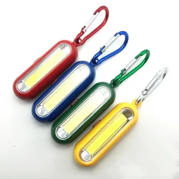 Portabil Mini Lumina Breloc Lanterna de Buzunar 3 Moduri de Lumina LED-uri Multicolore Mini Lanterna cu Baterie Buton Breloc Afara