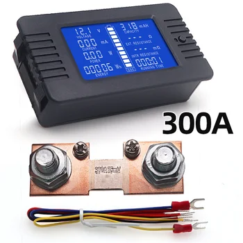 PZEM015 Universal Litiu 18650 Baterie SOC Indicator Capacitate Tester Energie Impedanta Rezistență Metru 300A Mici Șunt