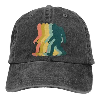 Reglabil Culoare Solidă Șapcă De Baseball Bigfoot Retro Spălat Bumbac Sasquatch Sport Femeie Pălărie