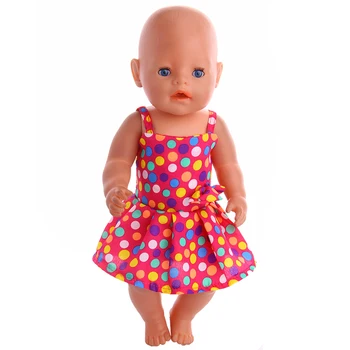 Rochie papusa 43cm Renăscut Baby Doll Rochie, de 18 inch American Doll Accesorii, Cadouri de Craciun Pentru Fete, Jucarii pentru Copii 3