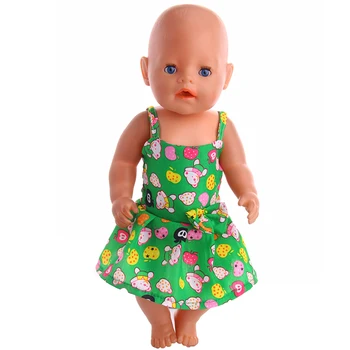 Rochie papusa 43cm Renăscut Baby Doll Rochie, de 18 inch American Doll Accesorii, Cadouri de Craciun Pentru Fete, Jucarii pentru Copii 4