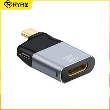 RYRA mini Adaptor USB de Tip C compatibil HDMI/Dp/Mini Dp/Vga/RJ45 PD 100W Cablu 4K Converter rapid de încărcare Adaptor pentru Huawei 0