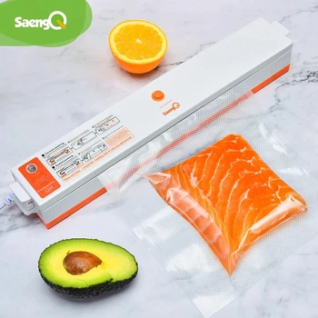 saengQ Electric Sealer Vid Mașină de Ambalare Pentru Bucătărie Acasă, Inclusiv 15buc Food Saver Saci Comerciale Vid Alimente de Etanșare 0