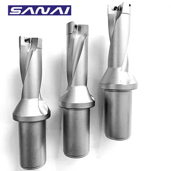 SANAI Indexabile de Foraj Bit SP Seria Fast U Burghiu 2D 3D 4D 5D CNC Strung Metal Drill14mm - 40mm Adancime, Utilaje de Foraj Instrument