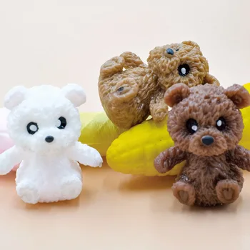 Se frământa Moi Jucării de Decompresie Jucării Antistres TPR Moale Lipici Urs Papusa Stoarce de Relief Pentru Adult Copii Eliberare de Stres Jucărie