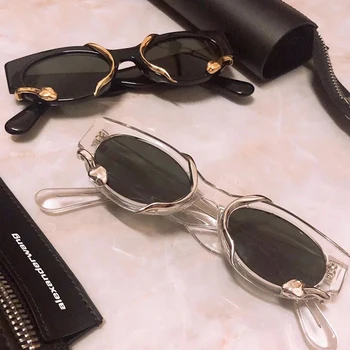 Sella 2022 Noua Moda Barbati Femei Clasic Oval ochelari de Soare Trend INS Fierbinte Strada Stiluri Retro Vintage Șarpe Decorare Ochelari