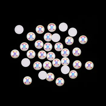 Semicerc Perle Design Mixt Spate Plat 3D Decoratiuni de Arta Unghiilor Perle Strasuri Unghii Accesorii Pietre 2