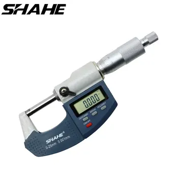 shahe 0-25 mm Toshiba Digital Micrometru de exterior cu foarte Mare LCD Ecran Digital Electronic de Instrumente de Măsură