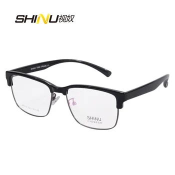 SHINU Bărbați ochelari multifocală progresivă ochelari de lectură unică viziune ochelari baza de prescriptie medicala obiectiv clar sau photochomice lentile