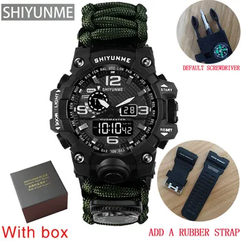 SHIYUNME Brand Barbati Ceasuri Sport de Moda busola cu LED-uri Impermeabil Ceas Digital Om Militare Încheietura Ceas Relogio Masculino Ceas 1
