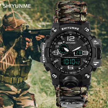 SHIYUNME Brand Barbati Ceasuri Sport de Moda busola cu LED-uri Impermeabil Ceas Digital Om Militare Încheietura Ceas Relogio Masculino Ceas 2