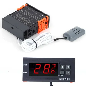 SHT2000 Display Digital Inteligent de Temperatură și Umiditate Controller 220V 110V Senzor Releu Termostat de Încălzire Cooler