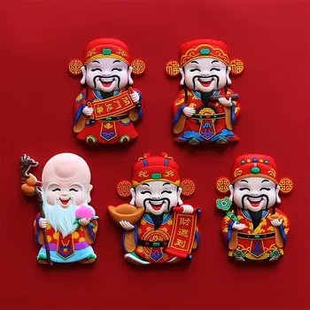 Silicon Magnet de Frigider Mare Fu Lu Shou Xi Anti-coliziune Anti-toamna Bucătărie Casă de Vacanță Decorare Anul Nou Noroc Bijuterii
