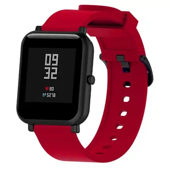 Silicon moale Sport Curea Bandă Pentru Xiaomi Huami 1 GTS Bip Ritmul Lite Ceas Inteligent de Înlocuire Bratara 20mm Cauciuc Watchband 2