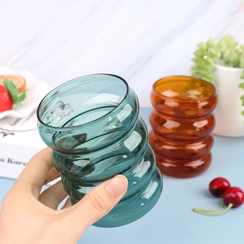 Sticla de apa Formă de Undă Ceașcă de Sticlă rezistente la Căldură Drinkware Acasă Drinkware Sticla