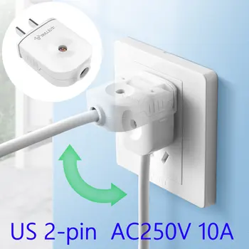 SUA, Canada 2-Știft de plată de 90 de Grade Flexibil DIY Inlocuire Rewireable Plug AC100~250V Max 10A