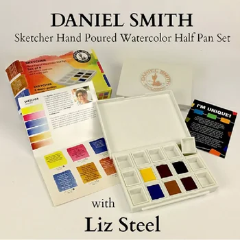 SUA Importate Daniel Smith Solid Acuarelă a Artistului 6 Culori acuarela Set Portabil aquarela Pictura de Artă