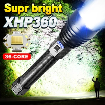 Super 36 de Bază a CONDUS XHP360 de Mare Putere Led Lanterna Reincarcabila Tactice Flash de Lumină 80000000LM Lanterna Camping Lanternă de Mână