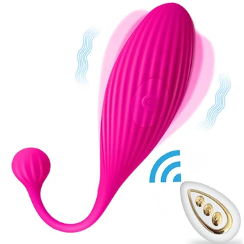 Telecomanda Wireless Sari Ou Vibrator Ou Jucărie Sexuală Pentru Femei Anal Plug Portabil G-Spot Vibrator Dragoste Ou Bunuri pentru Adulți