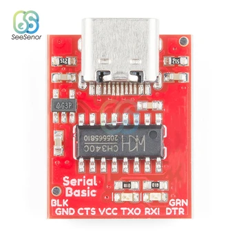 Tip-C pentru TTL Serial Port CH340C Modul USB Autobuz Cip de Conversie cu Lumini Indicatoare pentru STC MCU STM8 STM32 Descărca Programul