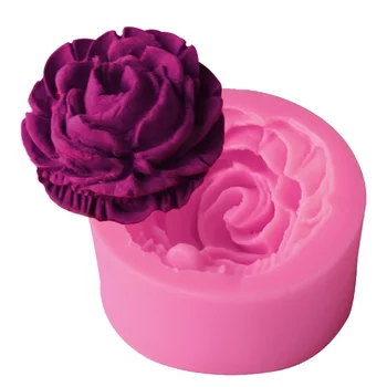Tort de decorare instrumente 3D Rose Flori de Mucegai Silicon Fondant Cadou de Ciocolata de Decorare Cookie Săpun Lut Polimeric Forme pentru Copt