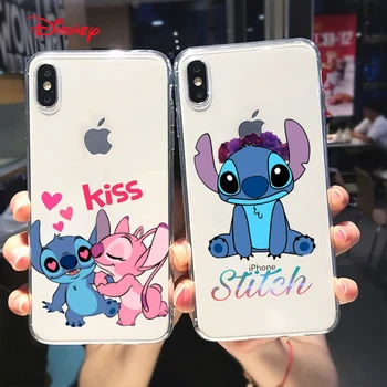 TPU Silicon Acoperă Desene animate Lilo Stitch Disney Pentru Apple IPhone 13 12 Mini 11 Pro XS MAX XR X 8 7 6 5 SE Telefon Plus Caz