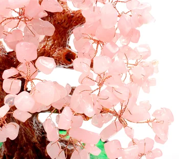 trandafir de cristal bani copac bonsai stil pentru noroc de avere home & decor de nunta 2