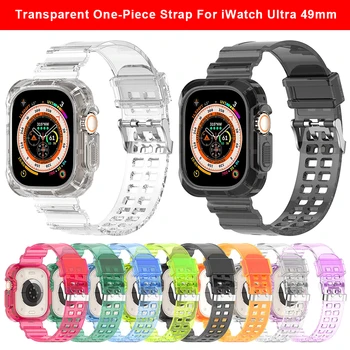 Transparent-O Bucată de Curea Pentru Apple Watch Ultra 49mm brățară Brățară de Înlocuire Pentru iWatch Ultra Watchultra 49 MM Accesorii
