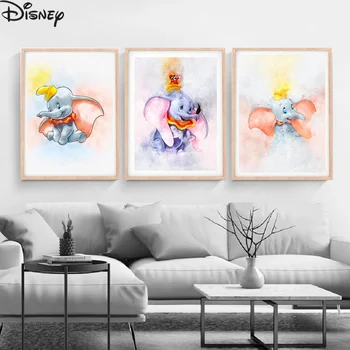 Triptic Disney Dumbo 5d diy diamant tablou 3 Piese Winnie the Pooh Desene animate Elefantul Full Diamond Mozaic kit de Broderie