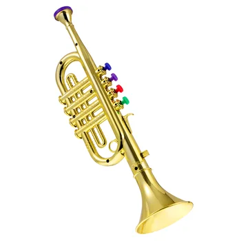 Trompeta pentru Copii cu ab de 5 Ani, Trompeta cu 4 Butonul Colorat, Muzical Învățare Cadou pentru Copii, Incepatori, 37 Lungimea