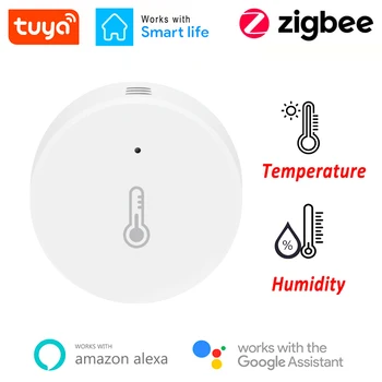 Tuya ZigBee Temperatură Și Senzor De Umiditate De Lucru Cu Alexa Google Acasa Inteligent Smart Life/Tuya Inteligent App Contro